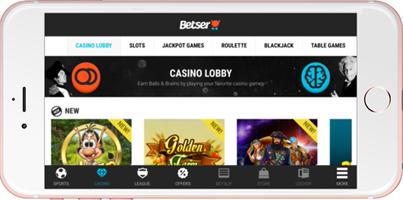 Betser Casino on Mobile