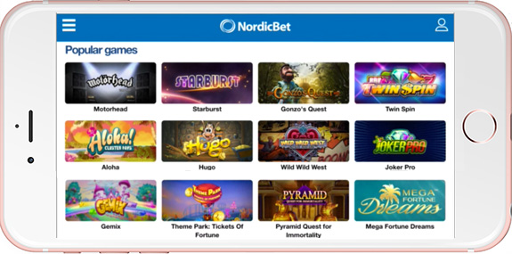 NordicBet Casino on Mobile
