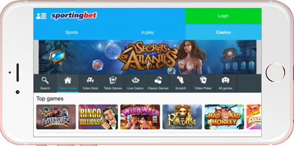 Sportingbet Casino on Mobile