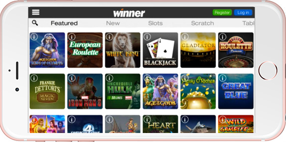 Winner Casino on Mobile