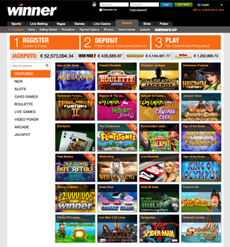 Winner Casino - Reviews and Bonuses