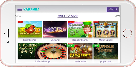 Karamba Casino on Mobile